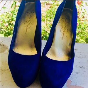 Jessica simpson royal blue heels